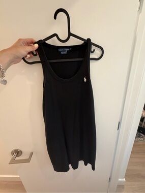 Polo by Ralph Lauren Black Tank Top dress with White Pony